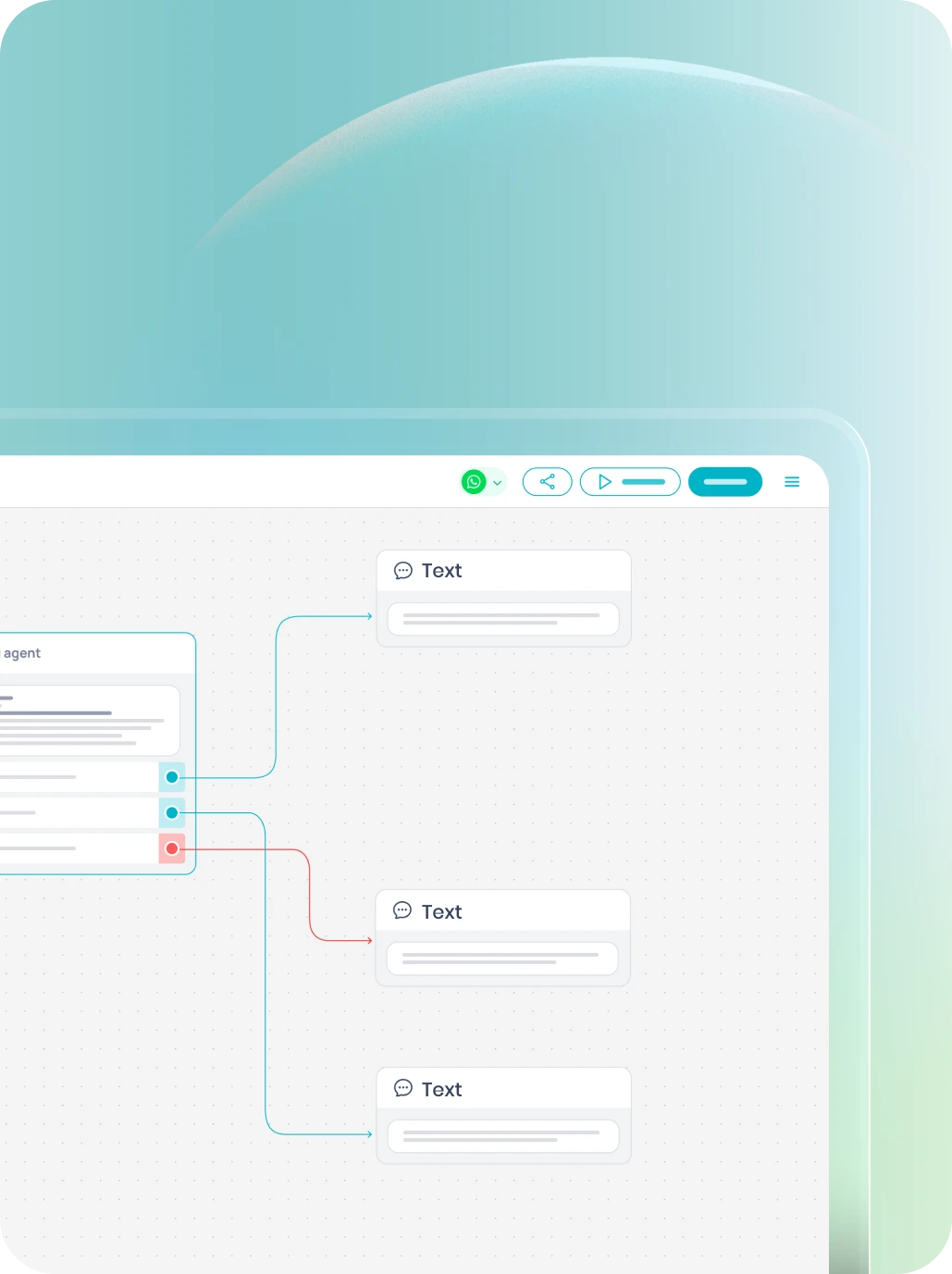 Ilustración de implementación de agentes de IA