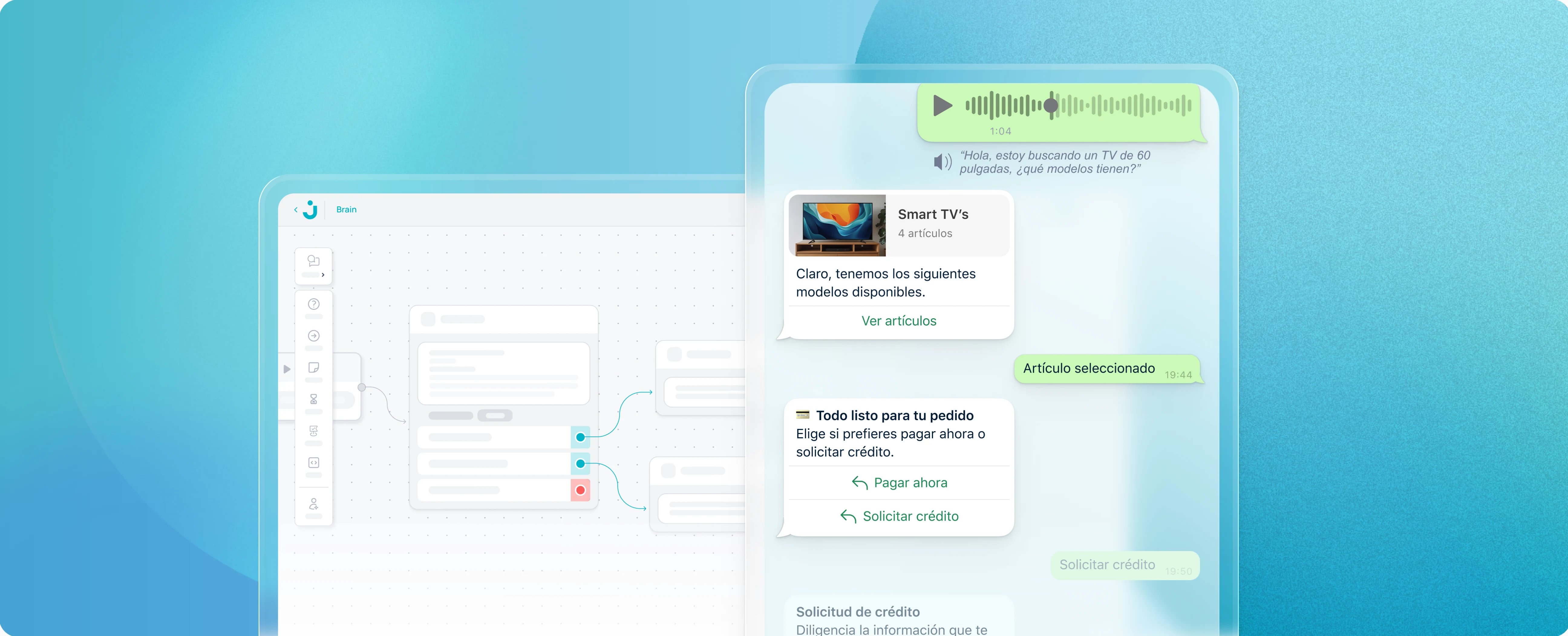 Ilustración de implementación de agentes de IA